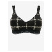 Black Checkered Bralette Calvin Klein Underwear - Ladies