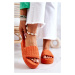 Slipper slippers on the platform of orange Lilly