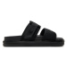 Calvin Klein Jeans Šľapky Double Bar Sandal Wb In Br YM0YM00946 Čierna