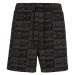 Tommy Jeans Krátke nohavice - TJM SIGNATURE AOP BEACHSHORT čierne