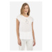 Tričko La Martina Woman T-Shirt Crew Neck 40/1 C Optic White