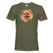 Pánské tričko s potlačou Pomerianský špic - tričko pre milovníkov psov