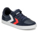 hummel  SLIMMER STADIL LEATHER LOW JR  Nízke tenisky Modrá