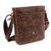 Pánske kožené crossbody tan hunter