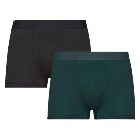 LIVERGY® Pánske boxerky, 2 kusy (čierna/zelená)