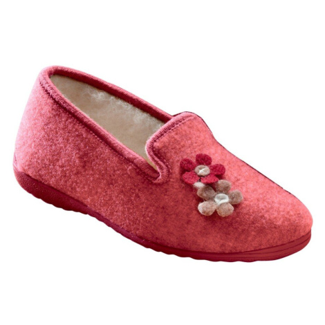Papuče s ozdobnými kvetinkami a vysokým podielom vlny Blancheporte