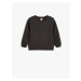 Koton Crew Neck Sweatshirt Textured Cotton Blend