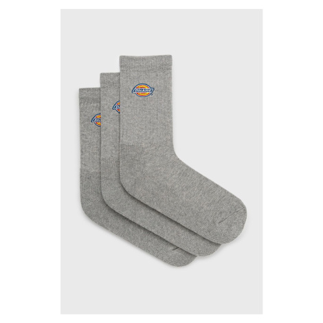 Ponožky Dickies (3-pack) šedá farba