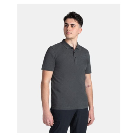 Men's cotton polo T-shirt KILPI VILAR-M Black