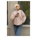 Trendyol Pink Wide Pattern Crew Neck Knitwear Sweater