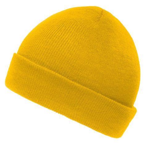 Myrtle Beach Pletená zimná detská čiapka MB7501 - Zlato žltá