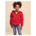 Red Kids Hoodie Zip Through Hooded Sweat Fruit of the Loom