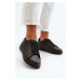 Black women's low sports shoes Diunna made of eco leather