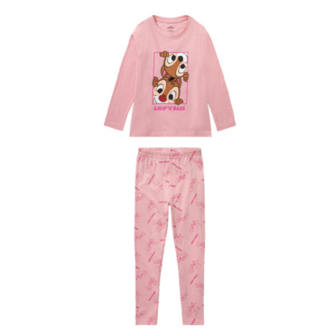 Dievčenské pyžamo (ružová/Rýchla rota Chipa a Dala)