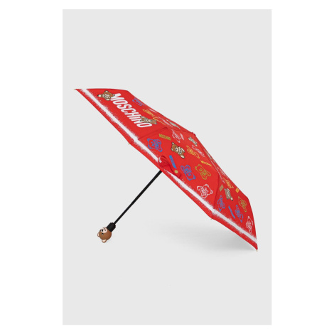 Dáždnik Moschino červená farba, 8033
