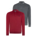 DOUBLE SET V4007 DEWBERRY MEN'S SWEATSHIRT-BURGUNDY-ANTHRACITE