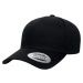 Retro Cotton Blend Snapback Black