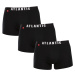 3PACK pánske boxerky Atlantic čierne (3MH-011black)