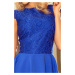 Dámske spoločenské šaty NUMOCO krajkové modré - / - Numoco