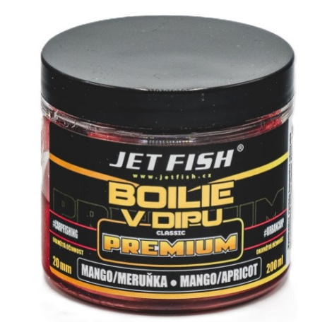 Jet fish boilie v dipe premium clasicc 200 ml 20 mm - mango marhuľa