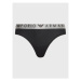 Emporio Armani Underwear Súprava 2 kusov brazílskych nohavičiek 163337 3R235 00020 Čierna