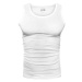 Bavlnené pánske tričko bielej farby bez rukávov