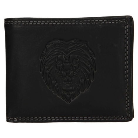 Pánska kožená peňaženka SendiDesign Lion - čierna Sendi Design
