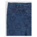Modré vzorované dievčenské džínsy GAP