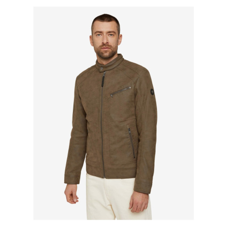 Brown Men's Leatherette Jacket Tom Tailor - Men's