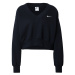 Nike Sportswear Mikina 'Phoenix Fleece'  čierna / biela