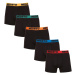 5PACK men's boxers Nedeto black