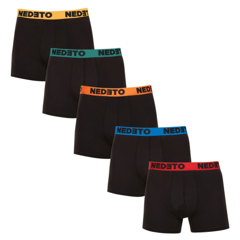 5PACK men's boxers Nedeto black