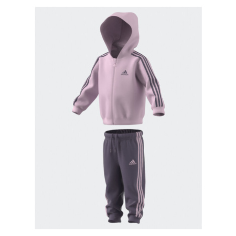 Adidas Tepláková súprava Essentials Full-Zip Hooded Jogger Set IJ8851 Ružová Regular Fit