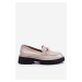 Patent leather platform loafers Light grey Ronin