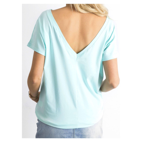 Mint neckline t-shirt at the back