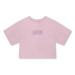 Detské tričko Dkny fialová farba, s nášivkou
