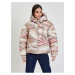 Pink-Beige Women Patterned Winter Quilted Jacket Tom Tailor - Women