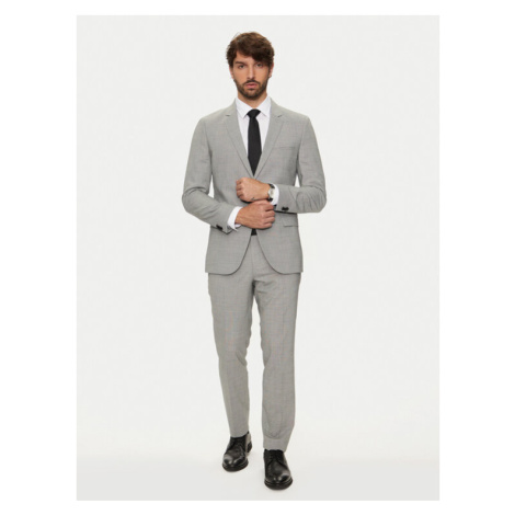 Hugo Oblek Arti/Hesten232X 50519444 Sivá Extra Slim Fit Hugo Boss