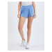 Orsay Light blue women's shorts with lace - Women's