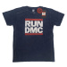 Run-DMC tričko Logo Modrá