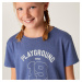 Dievčenské bavlnené tričko 500 modré