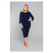 Women's pyjamas Izyda 3/4 sleeve, 3/4 legs - navy blue