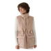 Dámska vesta 4F VEST JACKET-WAW24TVJAF135-83S-BEIGE