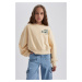 DEFACTO Girl Oversize Fit Printed Sweatshirt