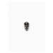Ombre Clothing Men's lapel pin skull A232 Silver