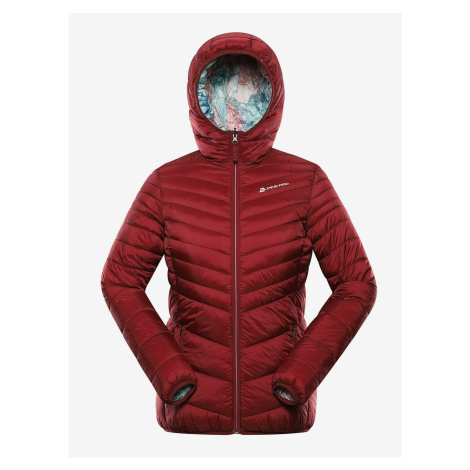 Červená dámska obojstranná zimná bunda ALPINE PRE EROMA ALPINE PRO
