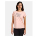 Women's cotton T-shirt Kilpi NELLIM-W Coral