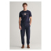 TEPLÁKY GANT REG SHIELD SWEATPANTS EVENING BLUE