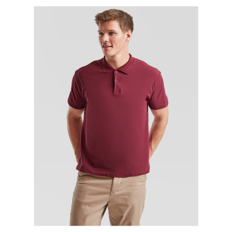 Burgundy Men's Polo Shirt Original Polo Friut of the Loom Fruit of the loom