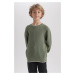 DEFACTO Boy's Crew Neck Knitwear Sweater